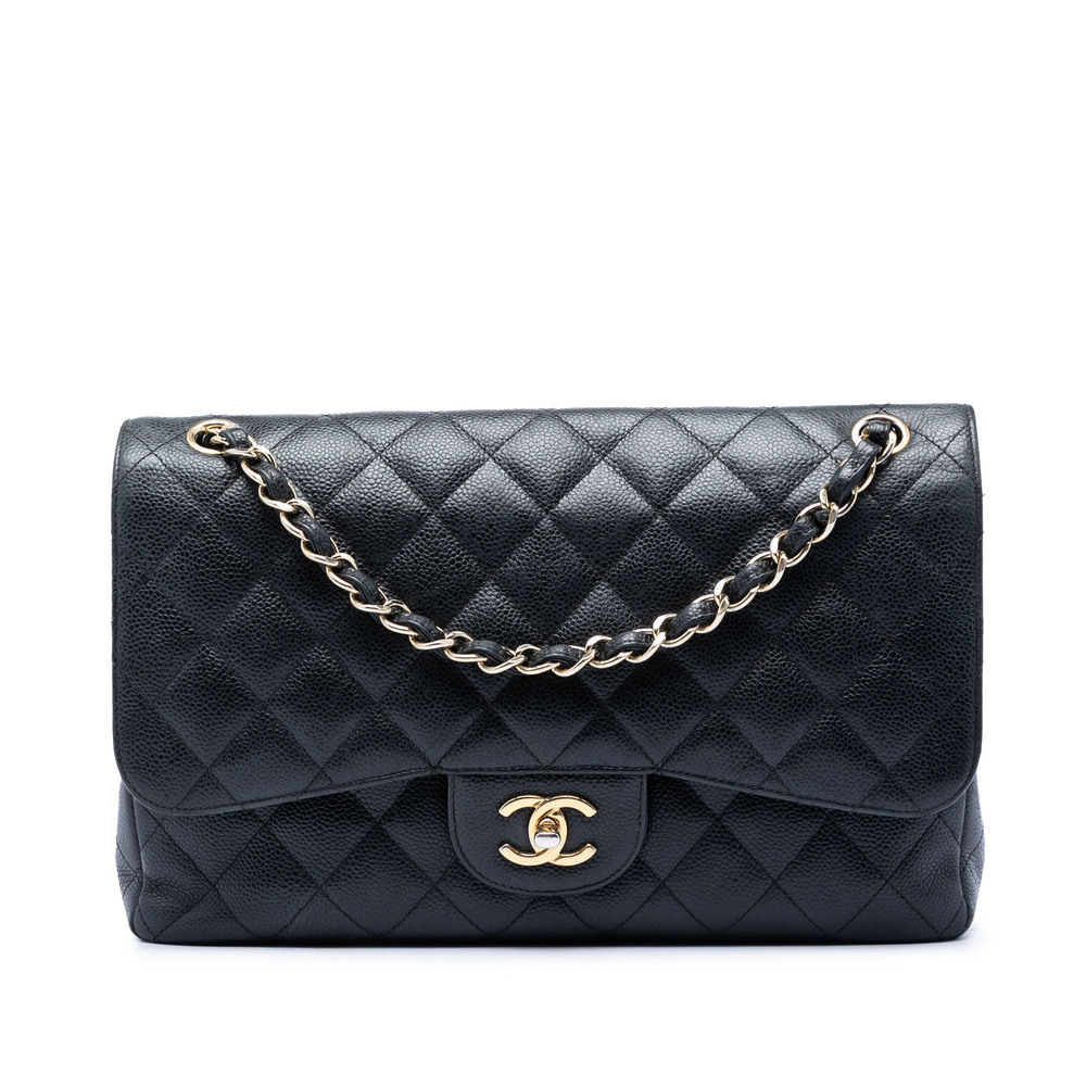 Pre-Loved Chanel Jumbo Classic Caviar Double Flap